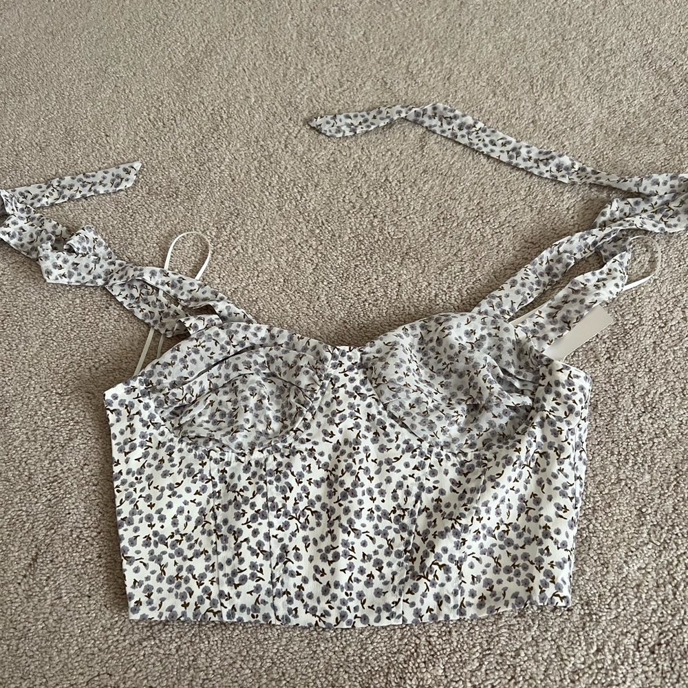 Frankie Phoenix Cropped Floral Top